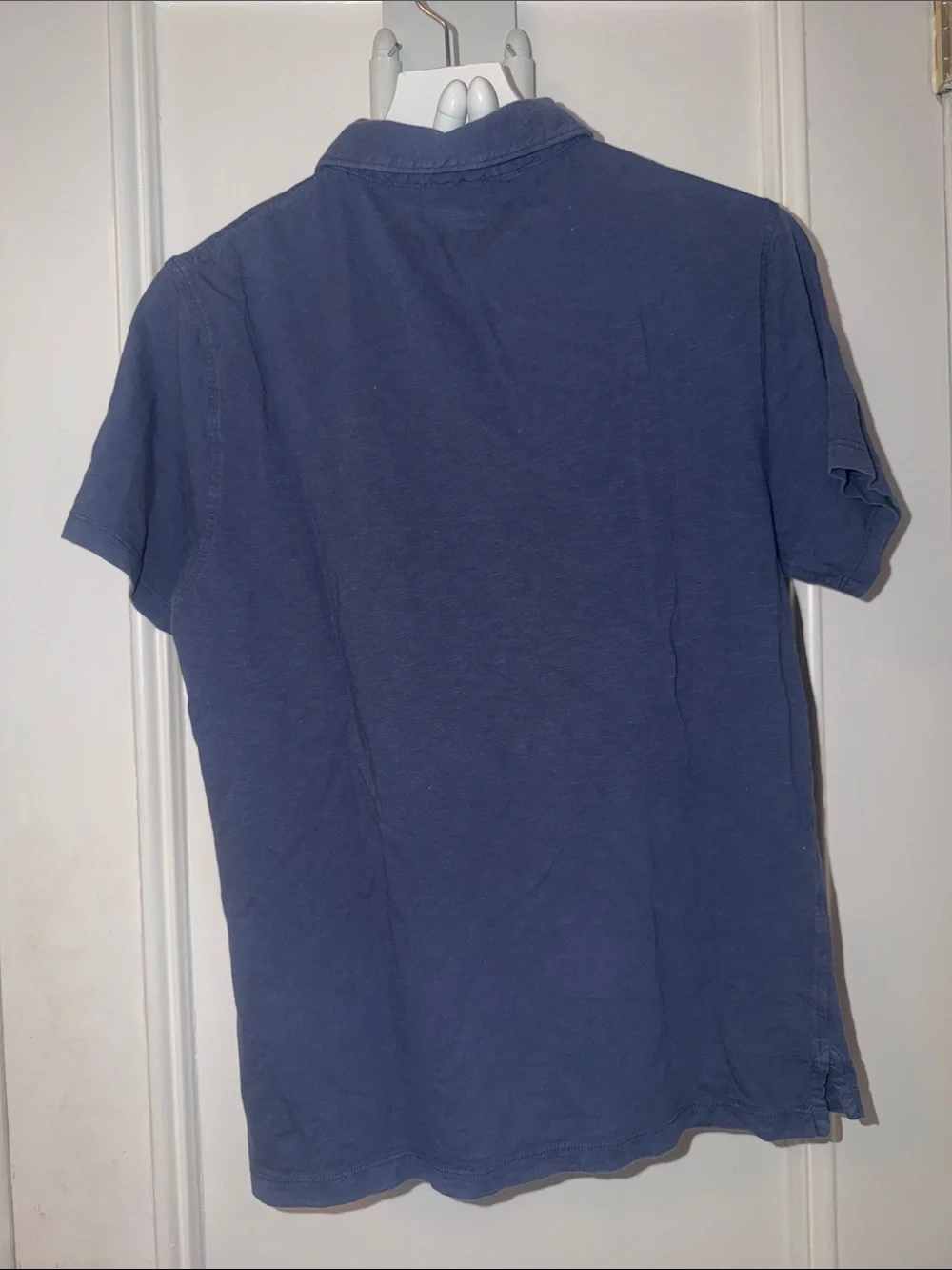 J. Crew Navy Short-Sleeve Polo with Chest Pocket